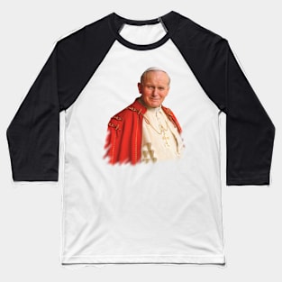 Saint John Paul II Baseball T-Shirt